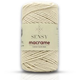 Sensy Premium 2mm - 160 yards 100% Recycled Cotton Macrame Cord