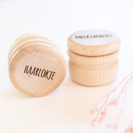Opbevaringsboks mælketænder + hårlok (SET)