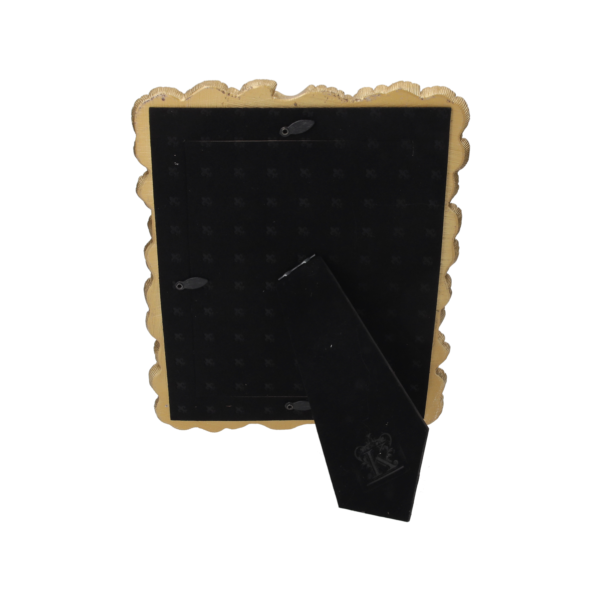 Decorative gold gray resin photo frame 27.5x32 cm