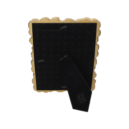 Decorative gold gray resin photo frame 27.5x32 cm