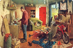 Placemat - A Man's World, Marius van Dokkum