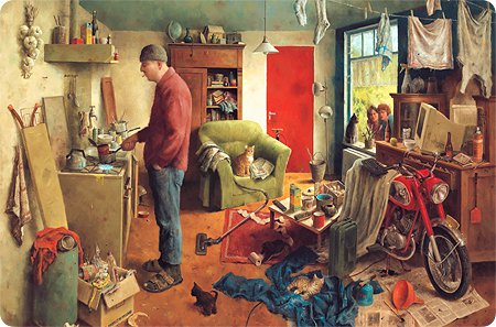 Placemat - A Man's World, Marius van Dokkum