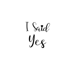 Valentine's Day temporary tattoo: I said yes