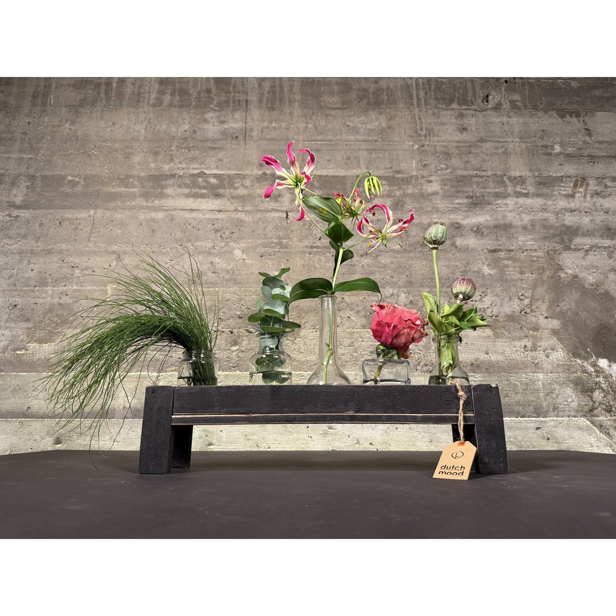 tray black berlin glass hold narrow 50