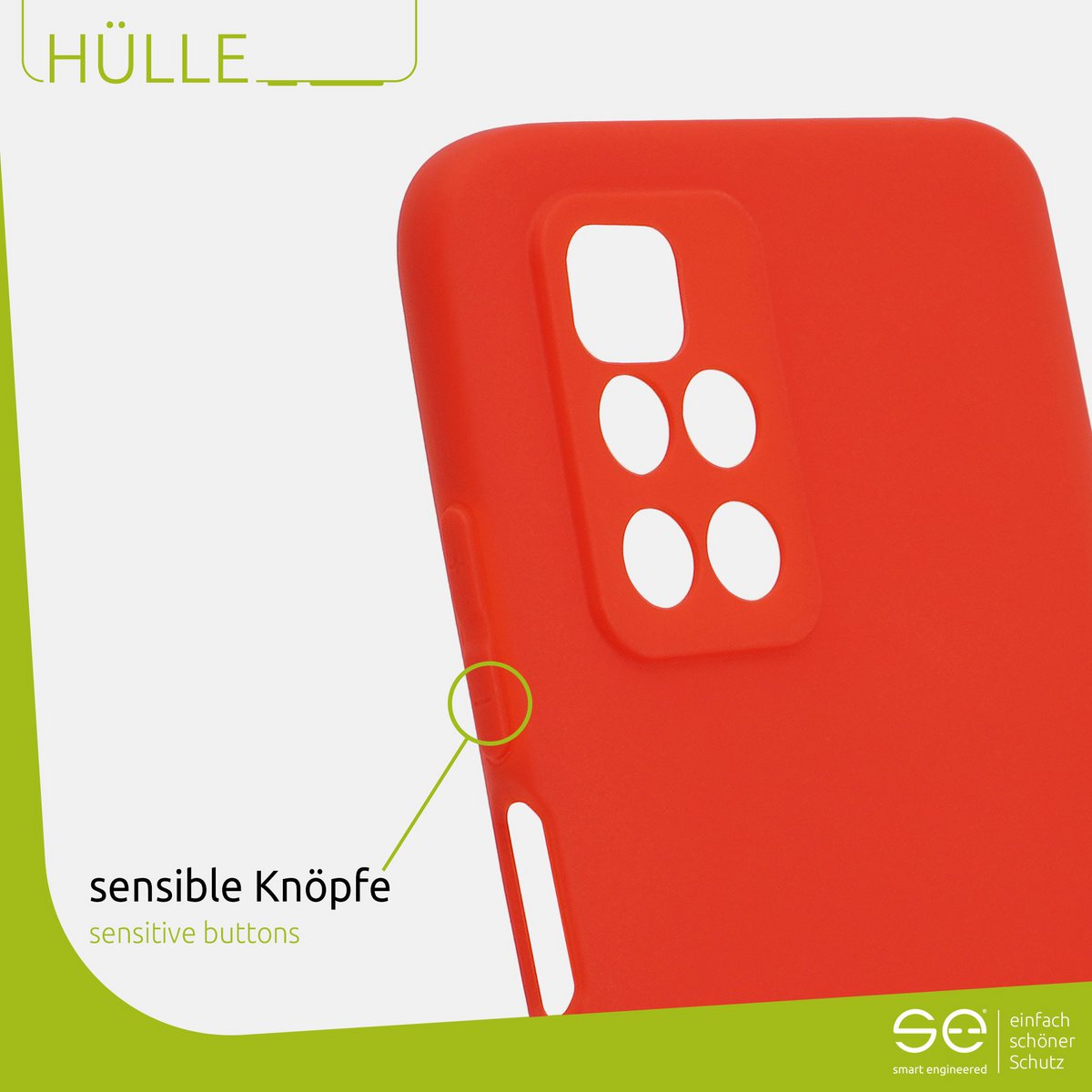 1x se® softcover beschermhoes Xiaomi Redmi 10