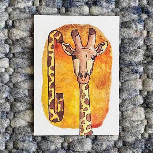 Tarjetas ABC de animales (tamaño A6)