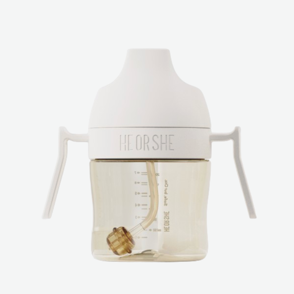 HEORSHE SIPPY CUP ZAHNPFLEGE, 210 ml., 6+ WEISS