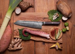 Kiritsuke Knife 210 mm - Bunka Damascus Collection