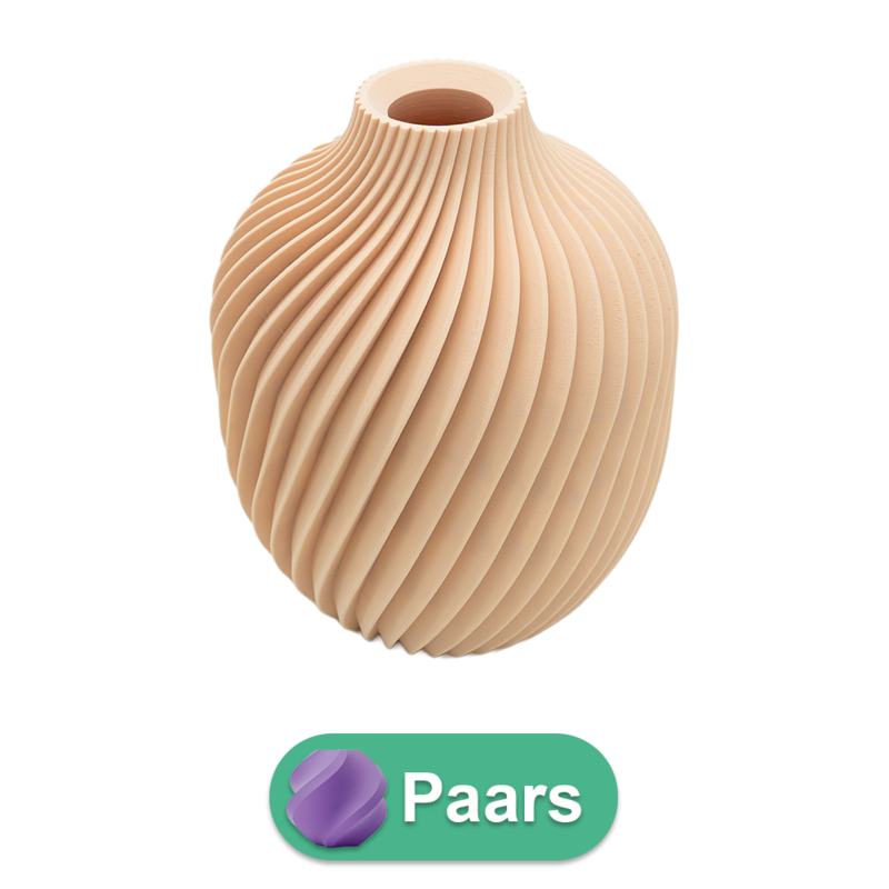 Vase Nova 3D - Vase imprimé en 3D - PLA durable - Convient aux fleurs artificielles