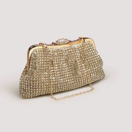 Luxe Diamond-Look Clutch-Gold & Silver