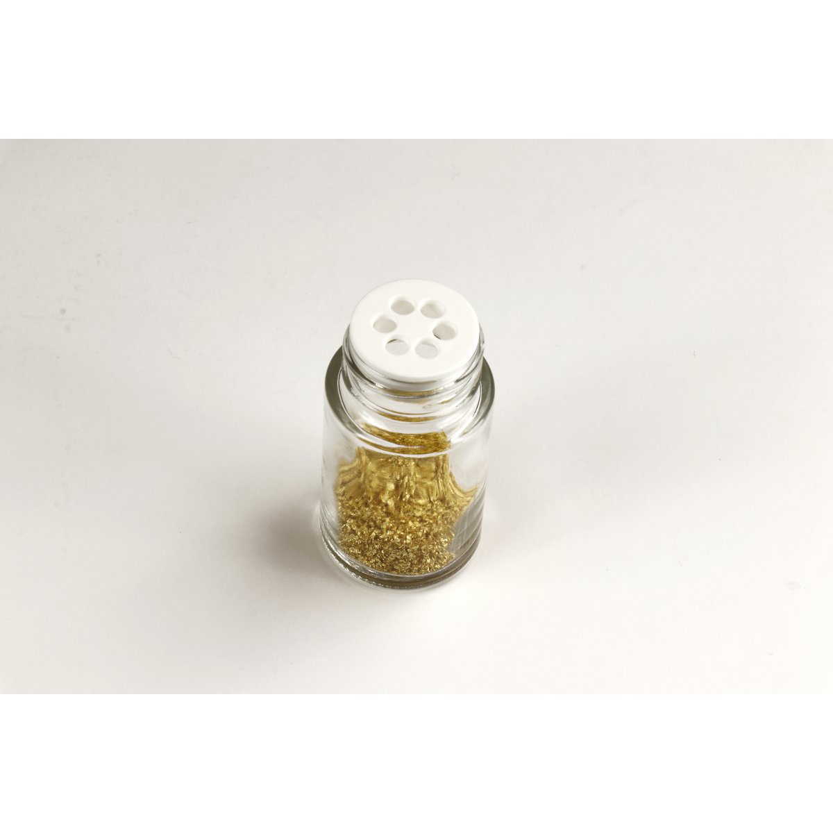 125 mg essbares Goldpulver 23 kt, Salzstreuer