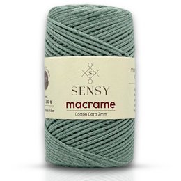 Sensy Premium 2 mm - 160 yards 100 % genanvendt bomuldsmacrame-ledning