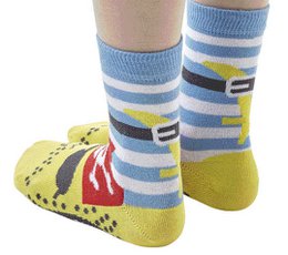Pirate boy sock puppet children's sock