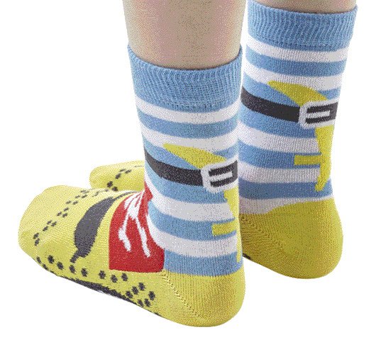 Pirate boy sock puppet children's sock