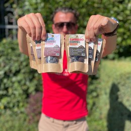 Bocconcini di caffè espresso bio personalizzati