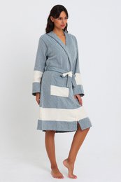 Diamond Bathrobe - Petrol
