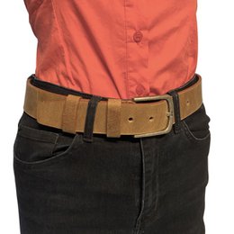 Herrengürtel Braunes italienisches Leder - 3,5 cm breit Casual Leder Damengürtel oder Herrengürtel