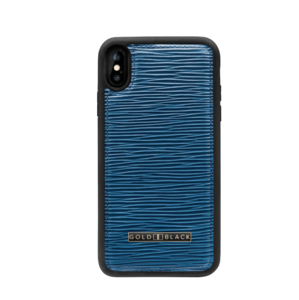 iPhone XS Max leather sleeve Unico blue (real leather)