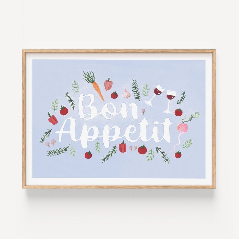 Kunstdruck - Bon appetit