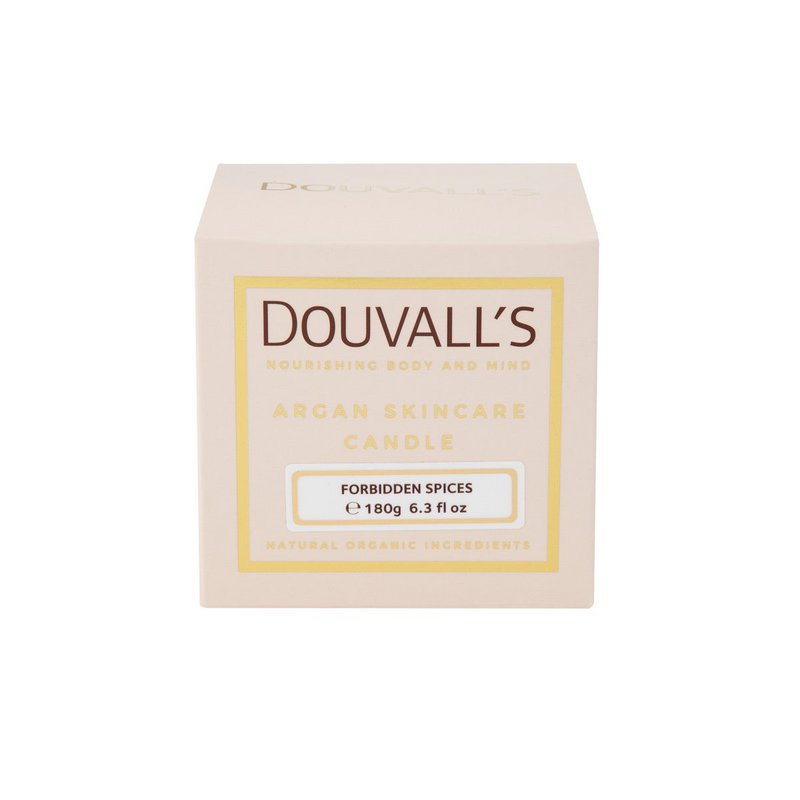 Organic Argan Skincare Candle, Forbidden Spices