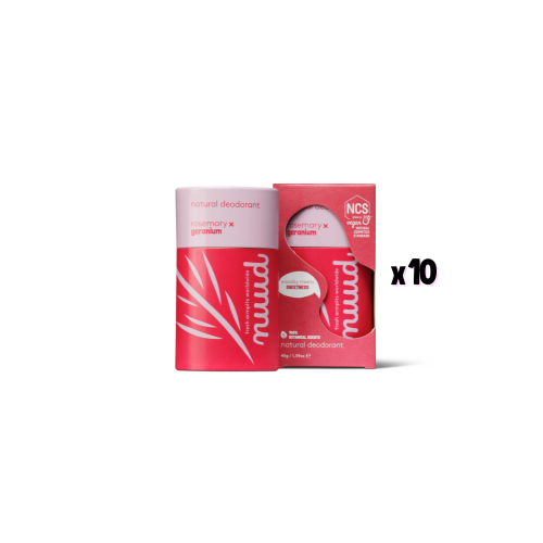 Vegan Deodorant - Rosemary x Geranium Stick (x10)
