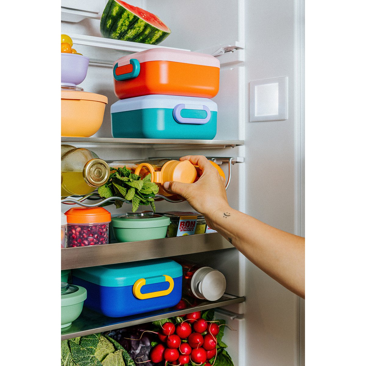 Rikko Lunchbox for Kids with 2 Removable Snack Boxes