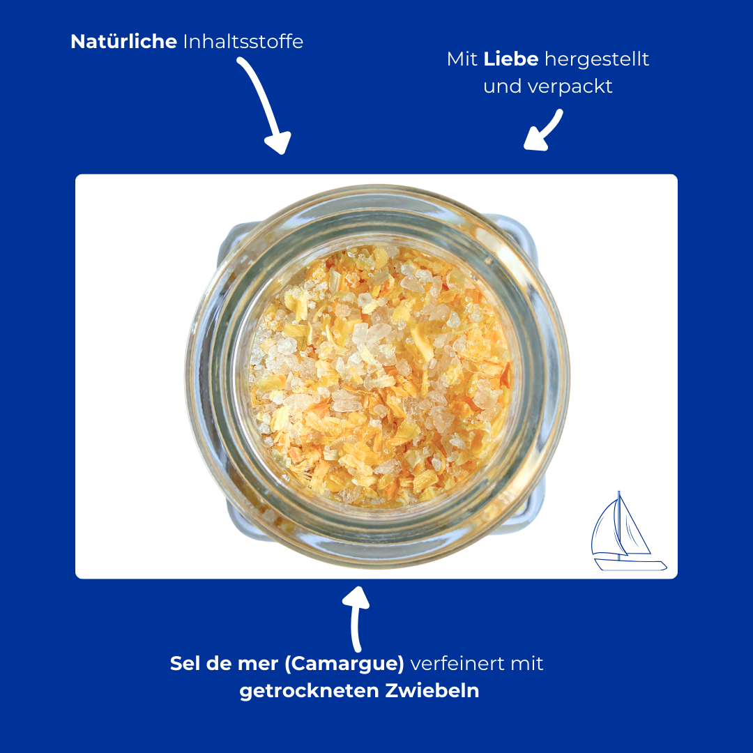 Sale di cipolla - sale da condimento intensamente aromatico