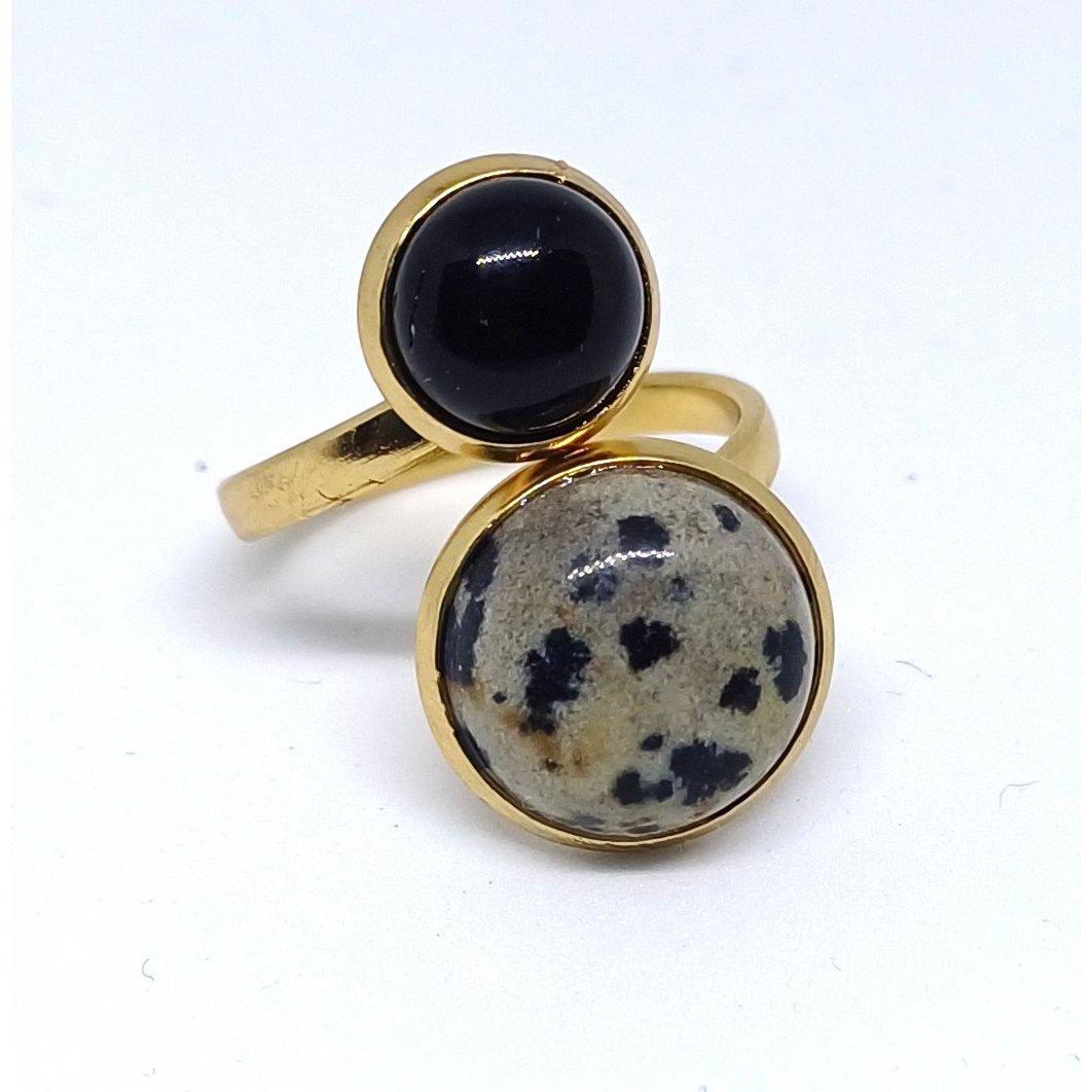 Anelli con pietre preziose in acciaio inossidabile (10 pezzi) Castone 8 e 12 mm.