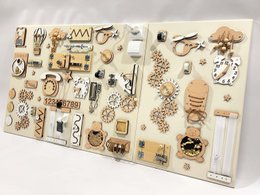 Conseil animé mural - Panneau d'activité en bois Montessori