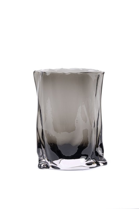 POCKET GREY GLASS VASE