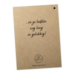 Guestbook entry cards 50 pers. - Kraft