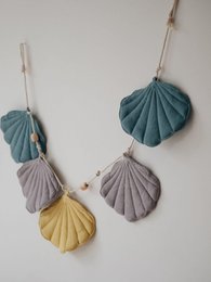 Guirlande de lin « il de mer » avec coquillages