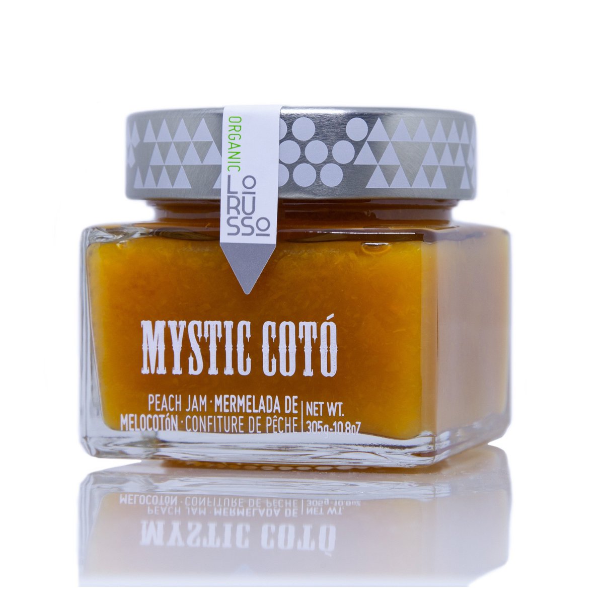 Bio Gourmet Peach Jam met 85% fruit; 305 g