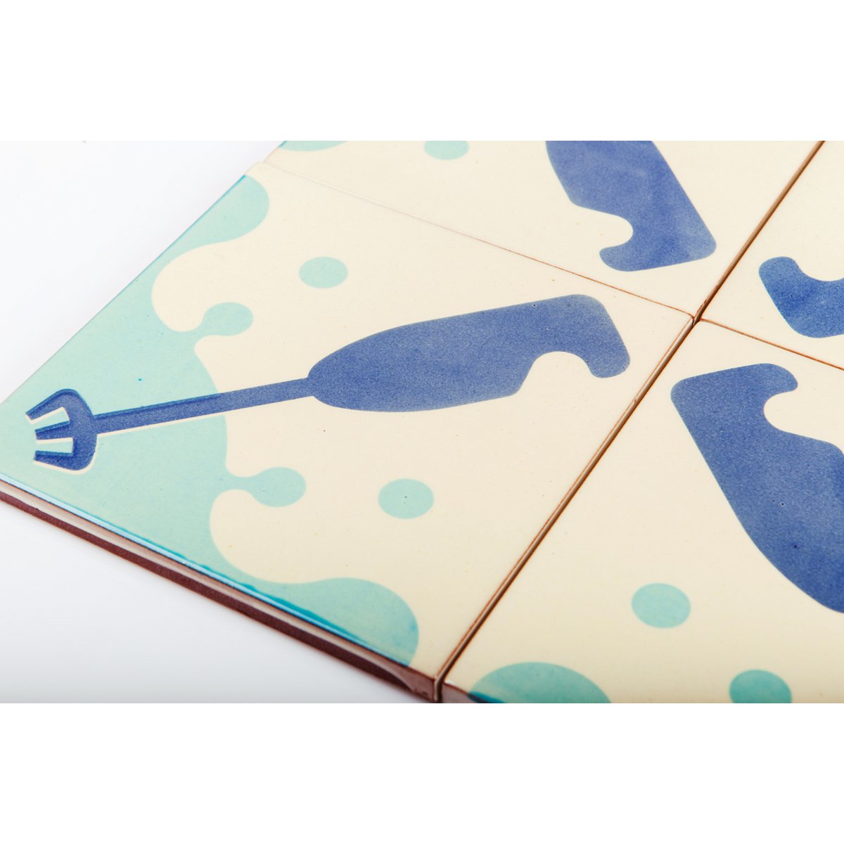 Selbstklebendes Wandbild 4 Fliesen, Beaters