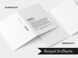 Definition "Baby" greeting card