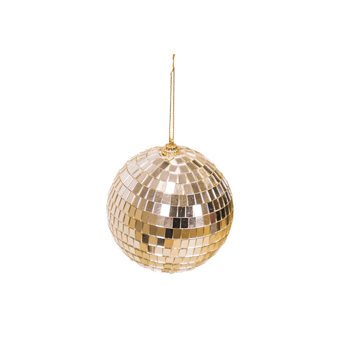 Christmas Decoration - Christmas Hanger - Discoball - Foam - Gold - 8x8x8cm