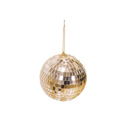 Christmas Decoration - Christmas Hanger - Discoball - Foam - Gold - 8x8x8cm