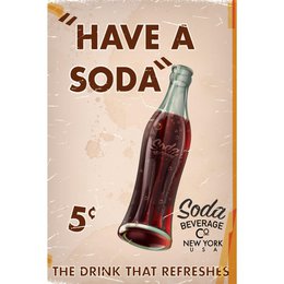 Blechschild - Toma un refresco 20x30cm