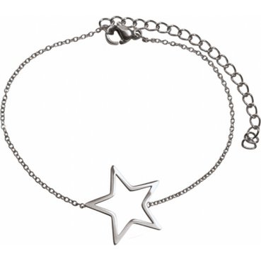 Bracelet star open steel