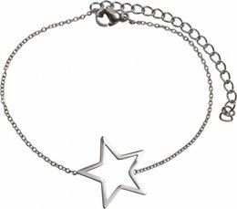 Armbånd stjerneåbent stål
