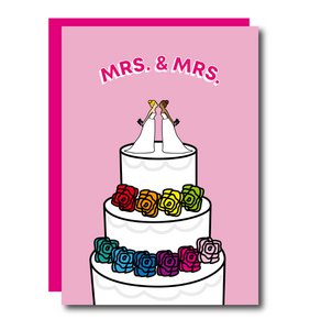 Mrs. & Mrs. Cake Grußkarte