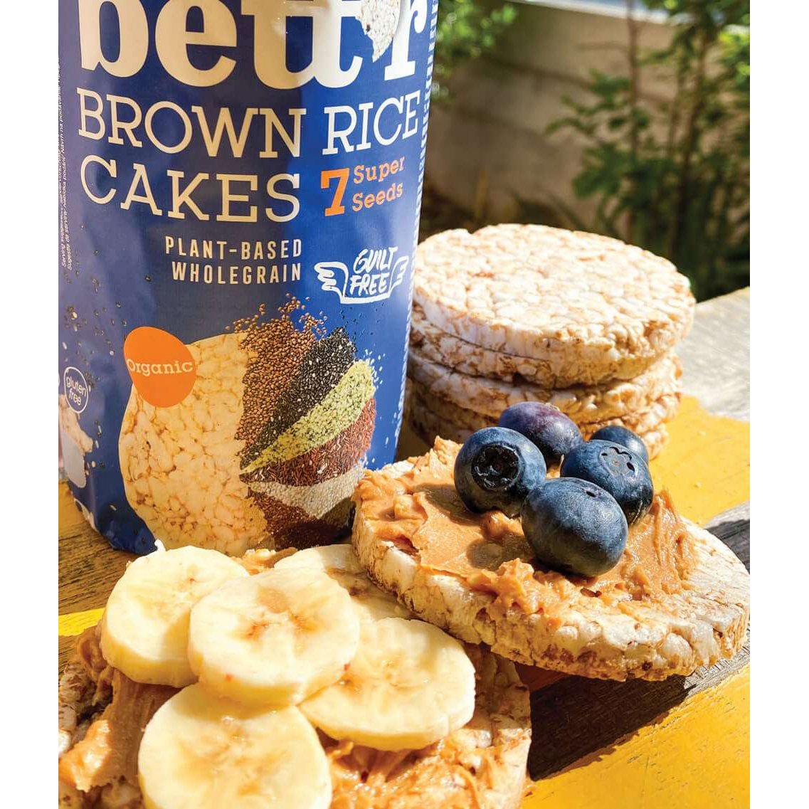 Brown Rice Cakes 7 Super Seeds, organic, Bett'r, 120g