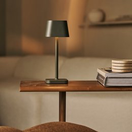 Ava Olive Green Rechargeable Table Lamp