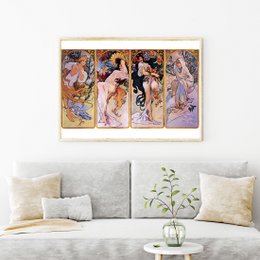 Poster Alfonse Mucha - Four Seasons