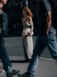 Bardot Brown Striped Off Shoulder Maxi Dress