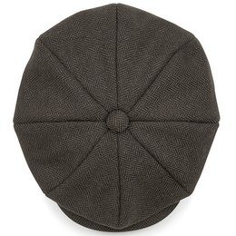Flad kasket - brun