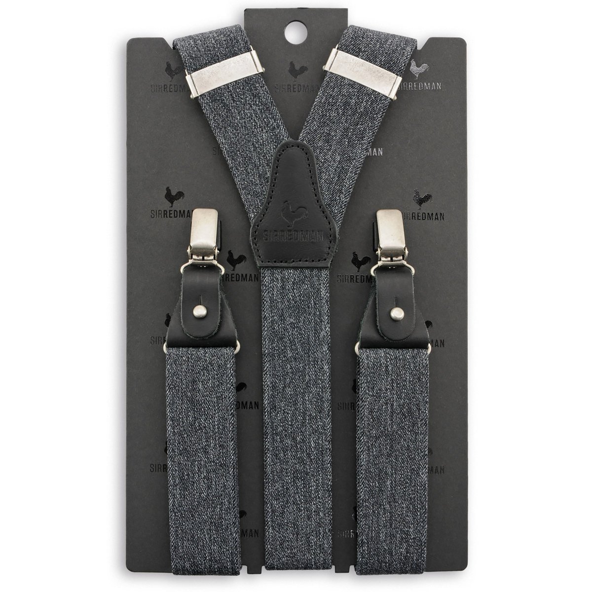 Sir Redman deluxe suspenders Denim Urban black