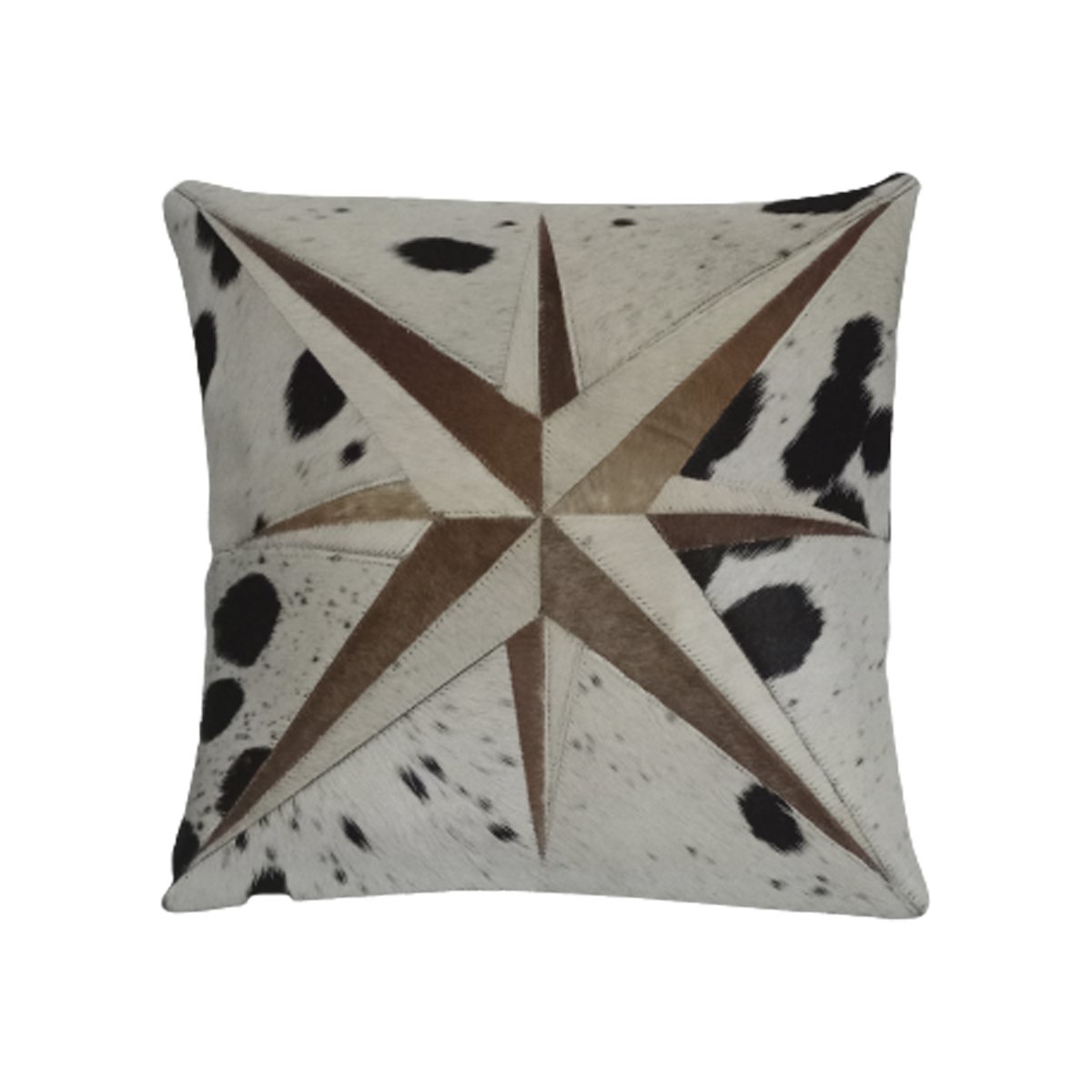 Cowhide Leather Bianca Cushion Cover