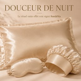 Sois Effect Satin Night Cap Champagne guld