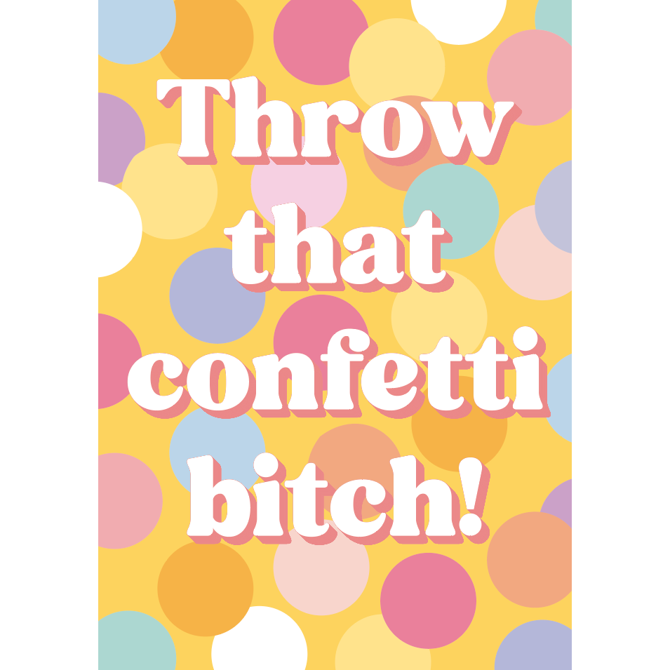 Postcard confetti